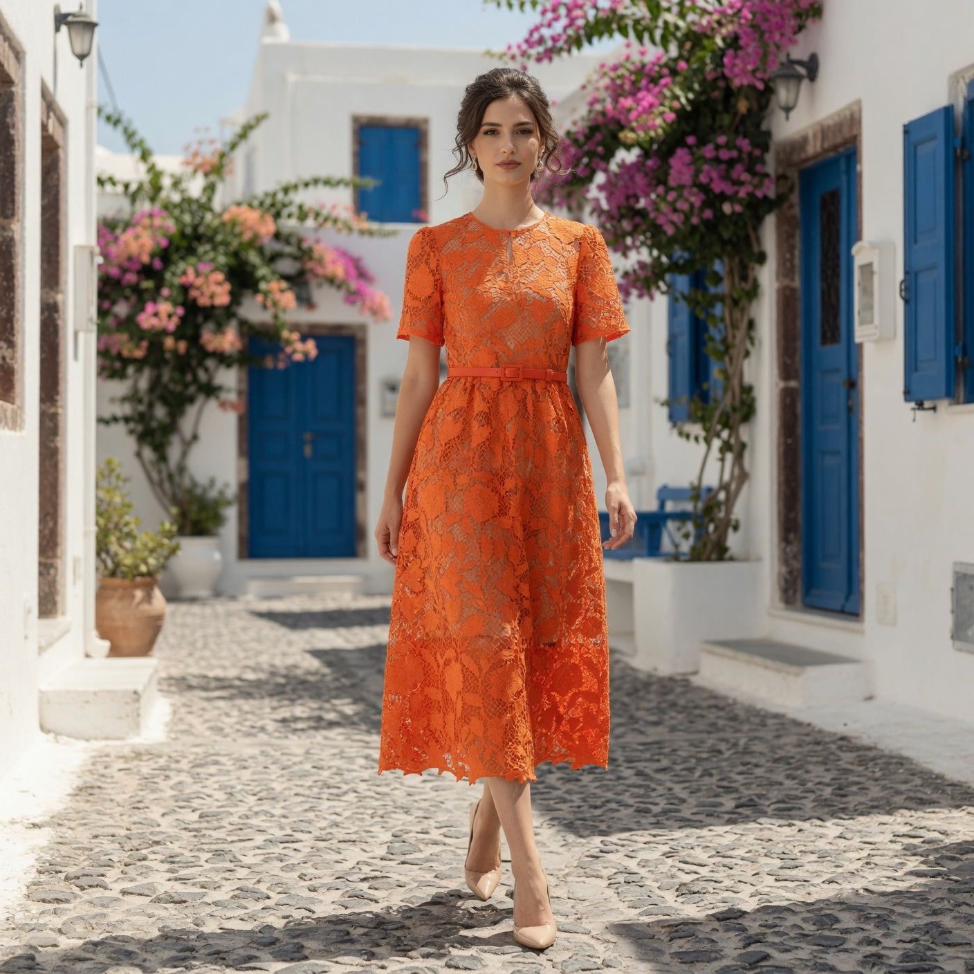 Positano Crochet Lace Dress