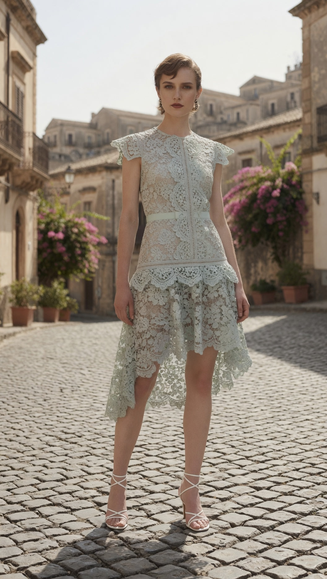 Siena Watercolor Floral Lace Dress